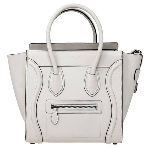 celine cream micro luggage black lining handbag tote|celine micro luggage price.